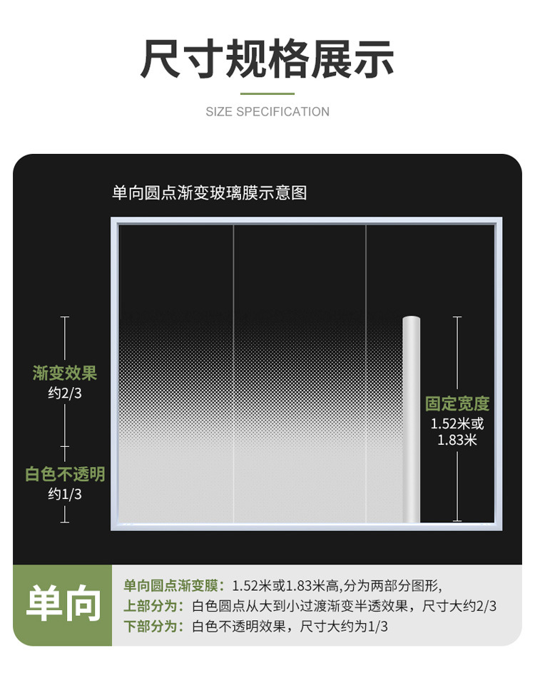 單向圓點漸變膜